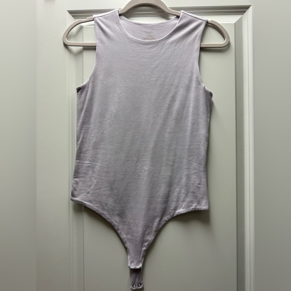 NUUDS lilac Sleeveless Bodysuit